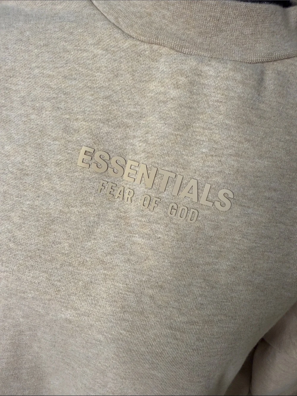 Essentials Fear of God Men's Crewneck Sweatshirt in Cream Beige